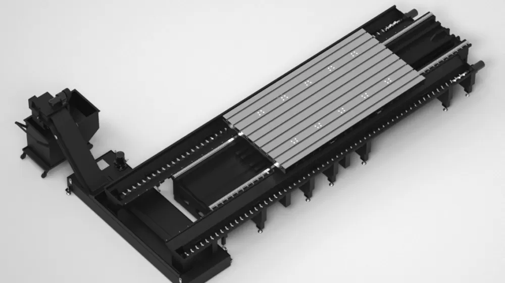 Бак для удаления стружки и охлаждающей жидкости