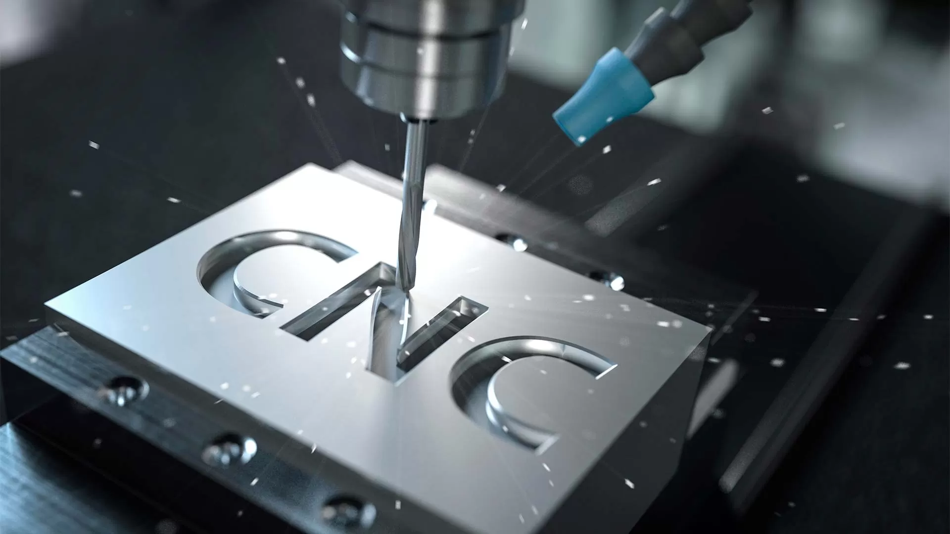 cnc machining center working cnc machining center working